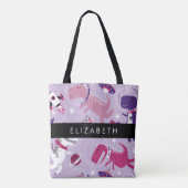 Weltraumdinosaurier, Niedliche Dinosaurier, Sterne Tasche (Rückseite)