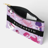 Weltraumdinosaurier, Niedliche Dinosaurier, Sterne Zubehörtasche (Offen)