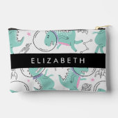 Weltraumdinosaurier, Niedliche Dinosaurier, Sterne Zubehörtasche (Rückseite)