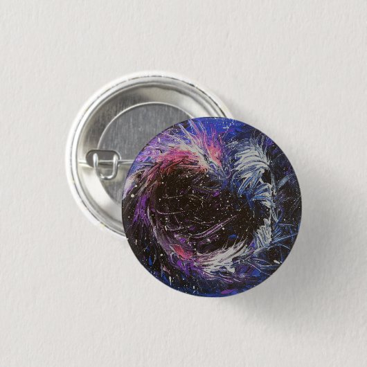 Weltraumdrache Button (Vorne & Hinten)