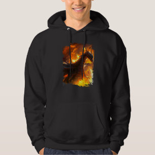 Weltraumdrache, der Feuer speit Hoodie