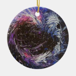 Weltraumdrache Keramik Ornament