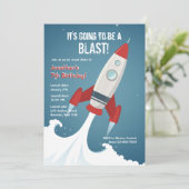 Weltraumeinladung Einladung (Stehend Vorderseite)