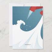 Weltraumeinladung Einladung (Rückseite)