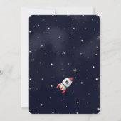 Weltraumeinladungen Einladung (Rückseite)