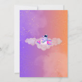 WeltraumExplorer-Girl - Einladung zum Geburtstag - (Rückseite)