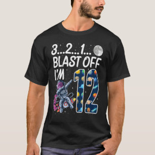 Weltraumexplosion im 12-jährigen 12. Geburtstag Pa T-Shirt