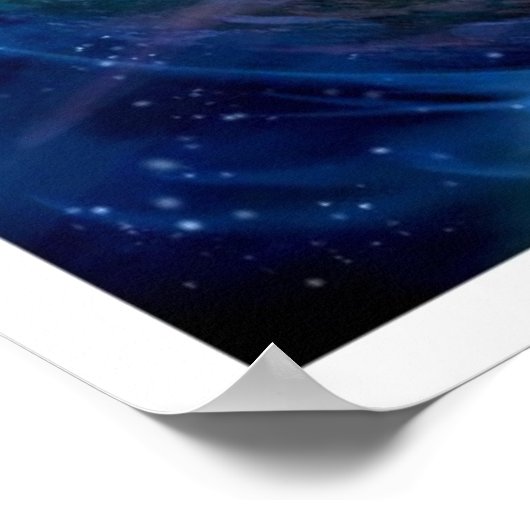 Weltraumexplosion Poster (Ecke)