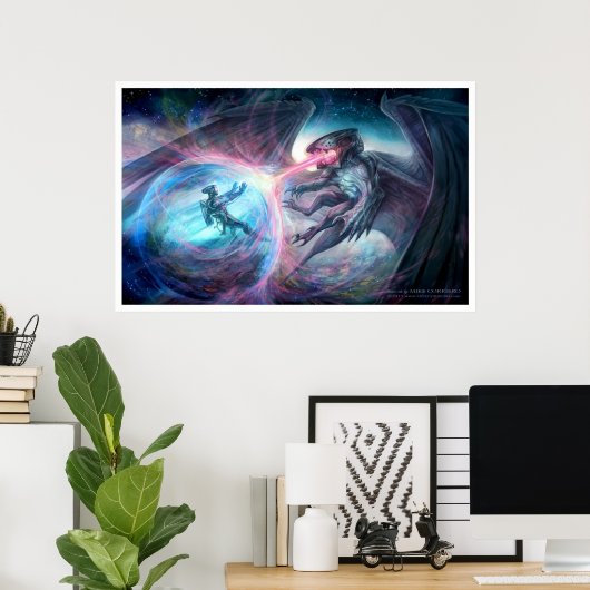 Weltraumexplosion Poster (Heimbüro)