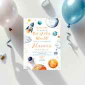 Weltraumexplosion vom Raketenastronauten Weltraum  Einladung