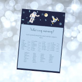 Weltraumfahrer, der mein Mama Baby Game ist Einladung