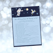 Weltraumfahrer, der Mommy Baby Game kennt Einladung