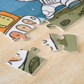 Weltraumfahrer Kinder-Puzzle, Kinder Personalisier Puzzle (Seite)