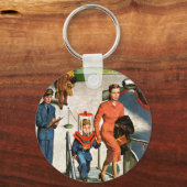 Weltraumfahrer Schlüsselanhänger (Vorderseite)