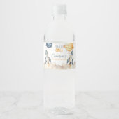 Weltraumfahrt auf der Sun Birthday Party Wasserflaschenetikett (Vorderseite)