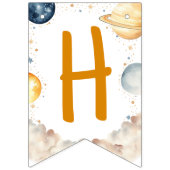 Weltraumfahrt auf der Sun Birthday Party Wimpelkette (Zweite Fahne)