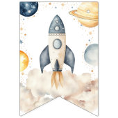 Weltraumfahrt auf der Sun Birthday Party Wimpelkette (Erste Fahne)