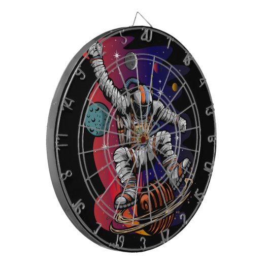 Weltraumfahrt Dartscheibe (Vorderseite Links)