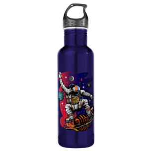 Weltraumfahrt Edelstahlflasche