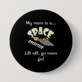 Weltraumfahrt eines Raketenführers Button