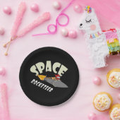 Weltraumfahrt eines Raketenführers Pappteller (Party)