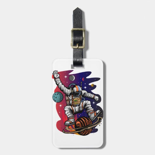 Weltraumfahrt Gepäckanhänger (Vorderseite vertikal)