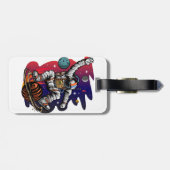 Weltraumfahrt Gepäckanhänger (Rückseite horizontal)