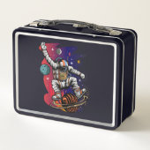 Weltraumfahrt Metall Brotdose (Rückseite)