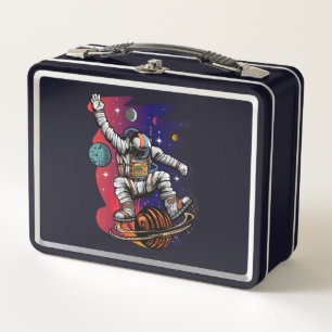 Weltraumfahrt Metall Brotdose