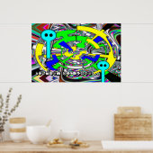 Weltraumfahrt Poster (Küche)