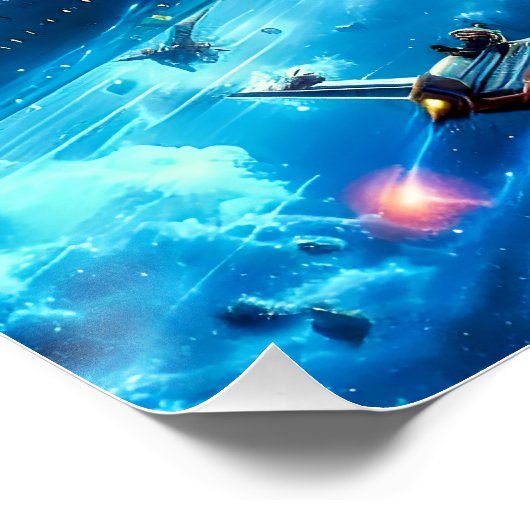 Weltraumfahrt Poster (Ecke)