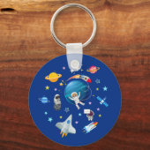 Weltraumfahrt Schlüsselanhänger (Vorderseite)