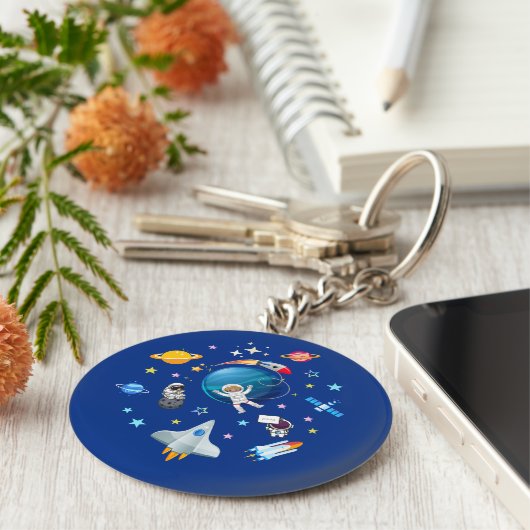 Weltraumfahrt Schlüsselanhänger (Seite)