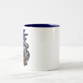 Weltraumfahrt Zweifarbige Tasse (Mittel)