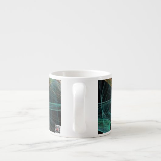 Weltraumfantasie Espressotasse (Rückseite)