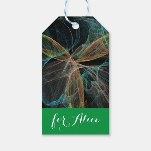 Weltraumfantasie Geschenkanhänger (Vorderseite)