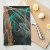 Weltraumfantasie Geschirrtuch (Viertel Falte)