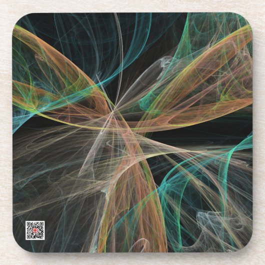 Weltraumfantasie Getränkeuntersetzer (Vorderseite)