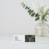 Weltraumfantasie Mini Visitenkarte (Stehend Vorderseite)