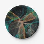 Weltraumfantasie Pappteller (Vorderseite)