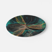 Weltraumfantasie Pappteller (Schrägansicht)