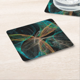 Weltraumfantasie Rechteckiger Pappuntersetzer