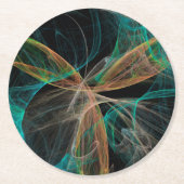 Weltraumfantasie Runder Pappuntersetzer (Vorderseite)