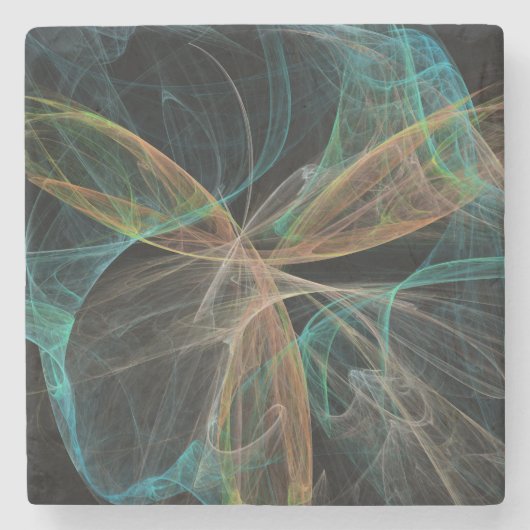 Weltraumfantasie Steinuntersetzer (Vorderseite)