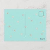 Weltraumfaultier Postkarte (Rückseite)