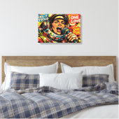 WELTRAUMFELS 2B LEINWANDDRUCK (Insitu (Schlafzimmer))