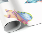 Weltraumflugplanpapier Geschenkpapier (Rolleneckpunkt)