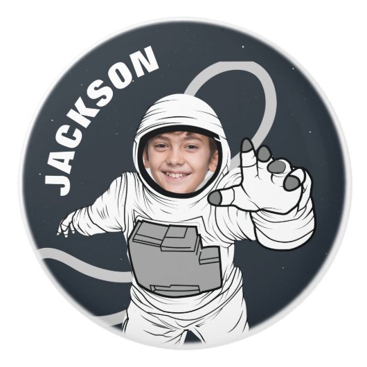 Weltraumflugzeug-Foto Personalisiert Keramikknauf (Vorderseite)