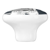 Weltraumflugzeug-Foto Personalisiert Keramikknauf (Seitenansicht)