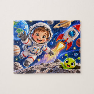 Weltraumforscher-Abenteuer Puzzle
